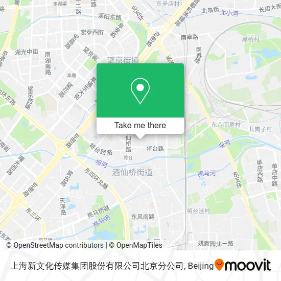 上海新文化传媒集团股份有限公司北京分公司 map
