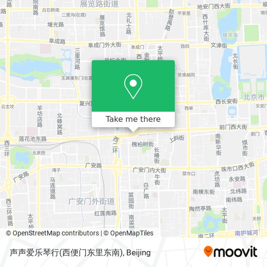 声声爱乐琴行(西便门东里东南) map
