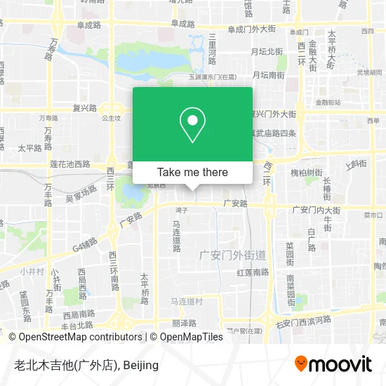 老北木吉他(广外店) map