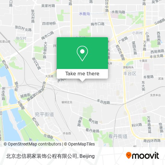 北京忠信易家装饰公程有限公司 map