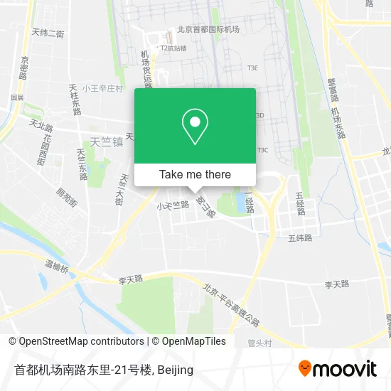 首都机场南路东里-21号楼 map