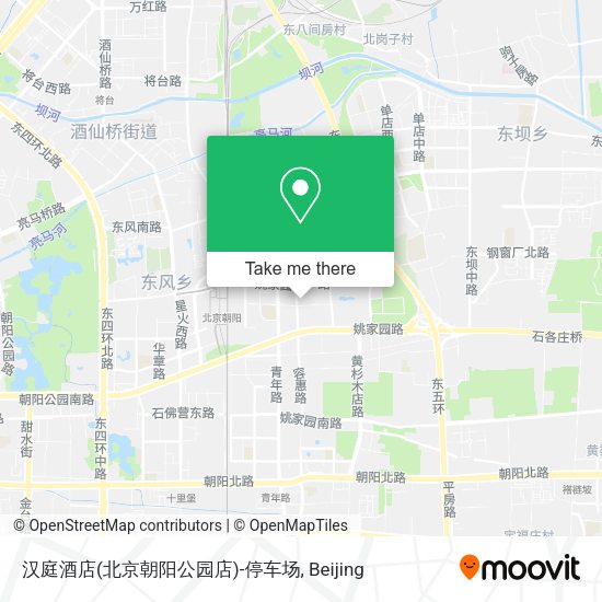 汉庭酒店(北京朝阳公园店)-停车场 map