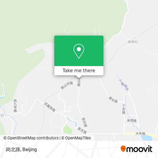 岗北路 map