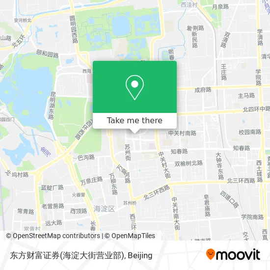 东方财富证券(海淀大街营业部) map