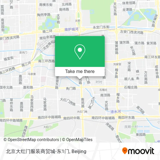 北京大红门服装商贸城-东1门 map