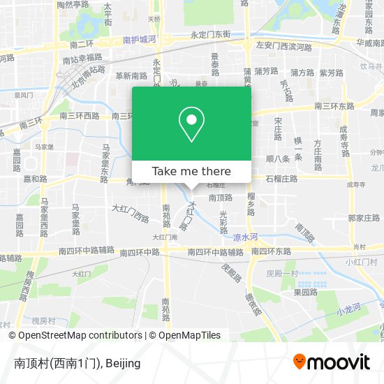 南顶村(西南1门) map