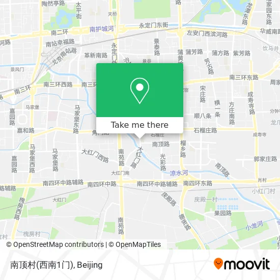 南顶村(西南1门) map