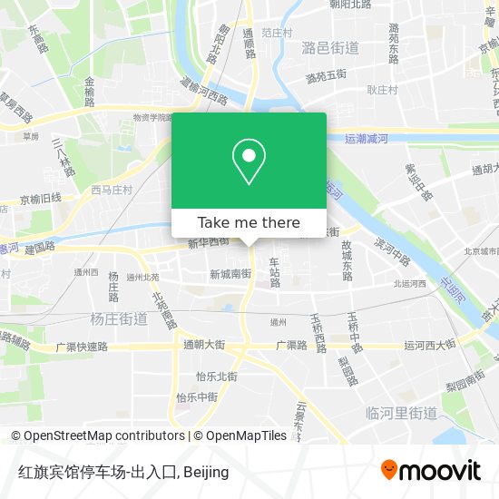 红旗宾馆停车场-出入囗 map
