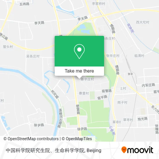 中国科学院研究生院、生命科学学院 map