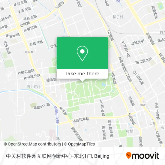 中关村软件园互联网创新中心-东北1门 map