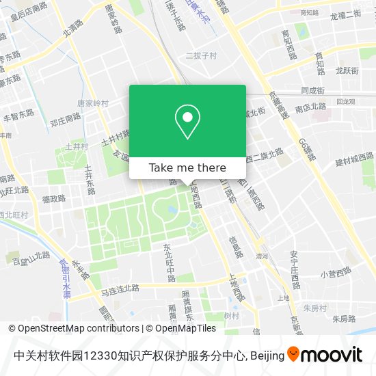 中关村软件园12330知识产权保护服务分中心 map