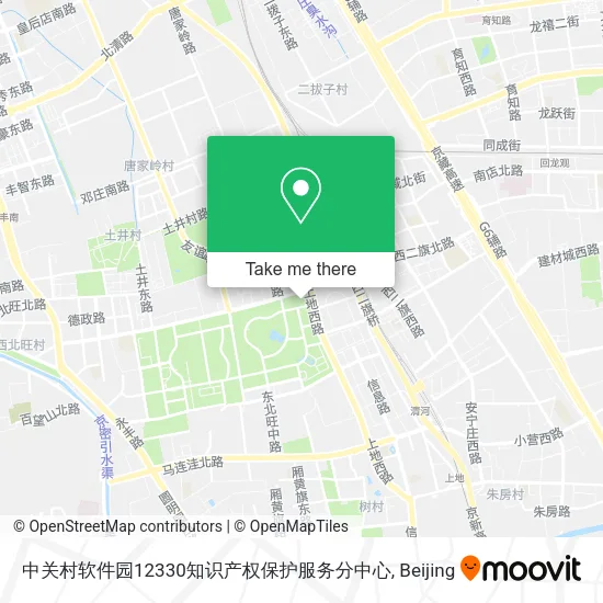 中关村软件园12330知识产权保护服务分中心 map