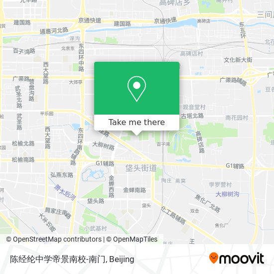 陈经纶中学帝景南校-南门 map
