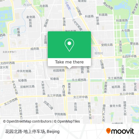 花园北路-地上停车场 map