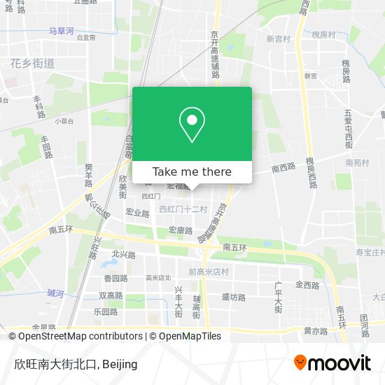欣旺南大街北口 map