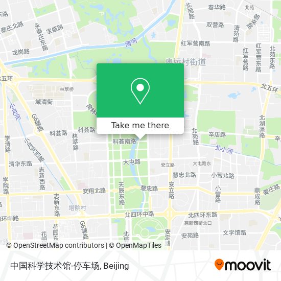 中国科学技术馆-停车场 map