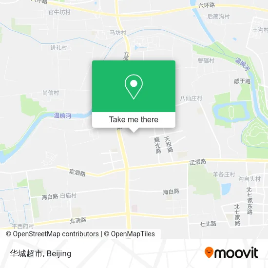 华城超市 map