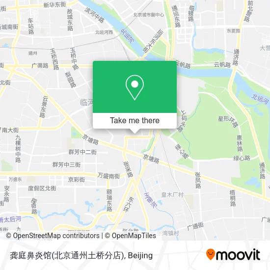 龚庭鼻炎馆(北京通州土桥分店) map