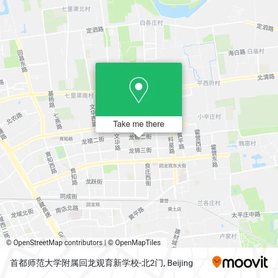 首都师范大学附属回龙观育新学校-北2门 map