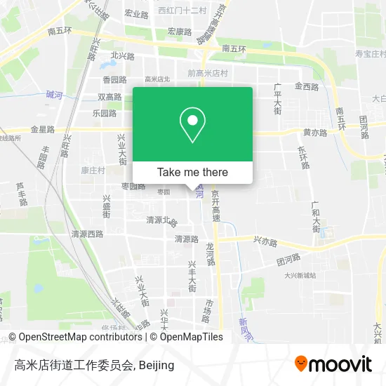 高米店街道工作委员会 map