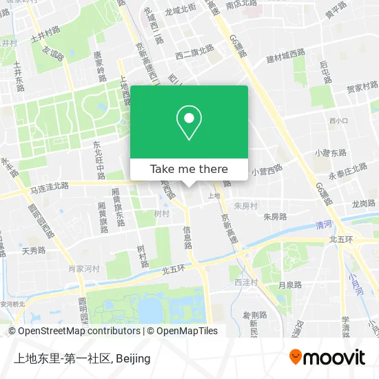 上地东里-第一社区 map