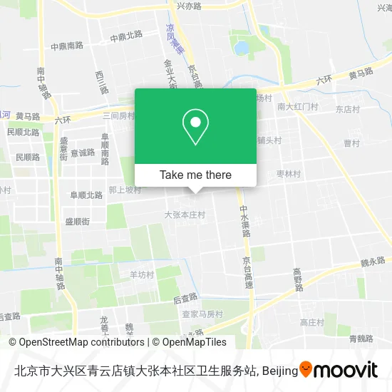 北京市大兴区青云店镇大张本社区卫生服务站 map