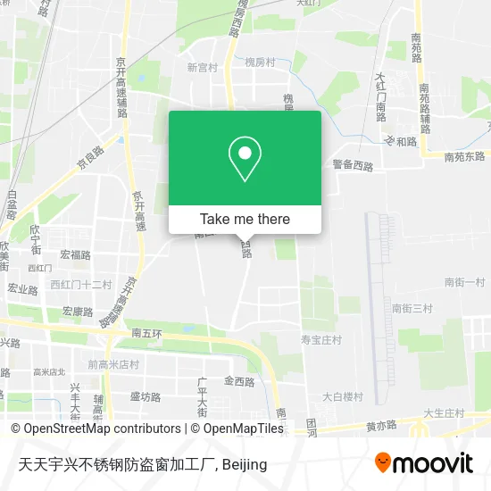 天天宇兴不锈钢防盗窗加工厂 map
