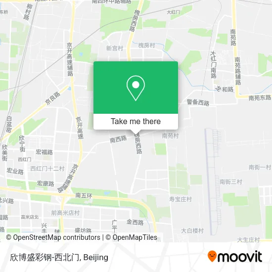欣博盛彩钢-西北门 map