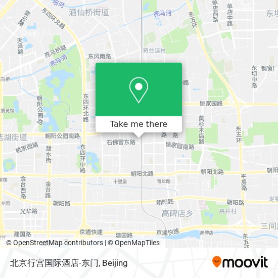 北京行宫国际酒店-东门 map