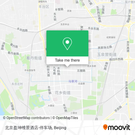 北京盈坤维景酒店-停车场 map