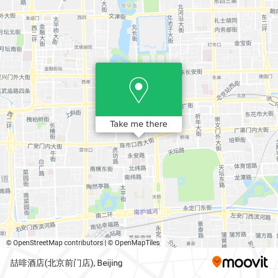 喆啡酒店(北京前门店) map