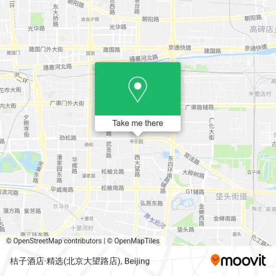 桔子酒店·精选(北京大望路店) map