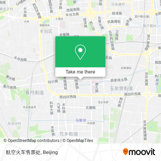 航空火车售票处 map