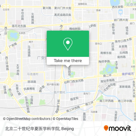 北京二十世纪华夏医学科学院 map