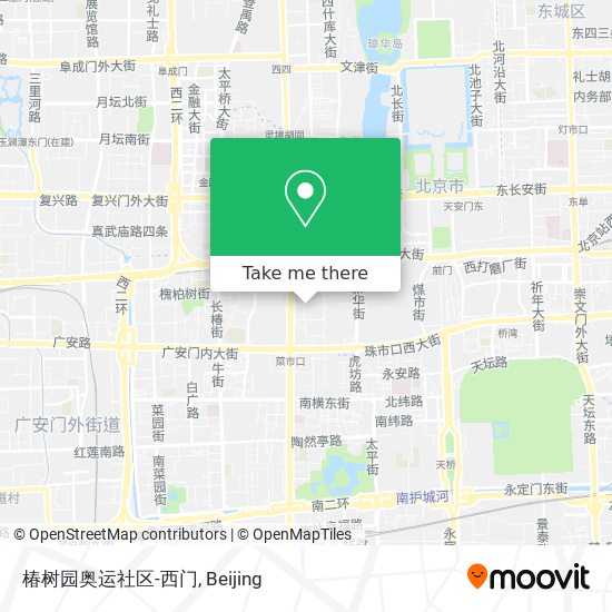 椿树园奥运社区-西门 map