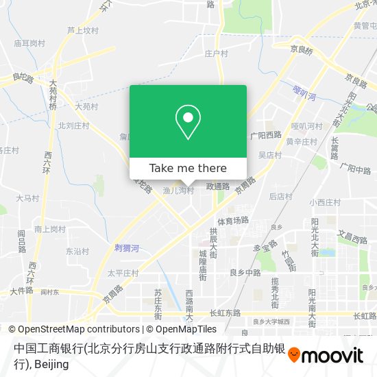 中国工商银行(北京分行房山支行政通路附行式自助银行) map
