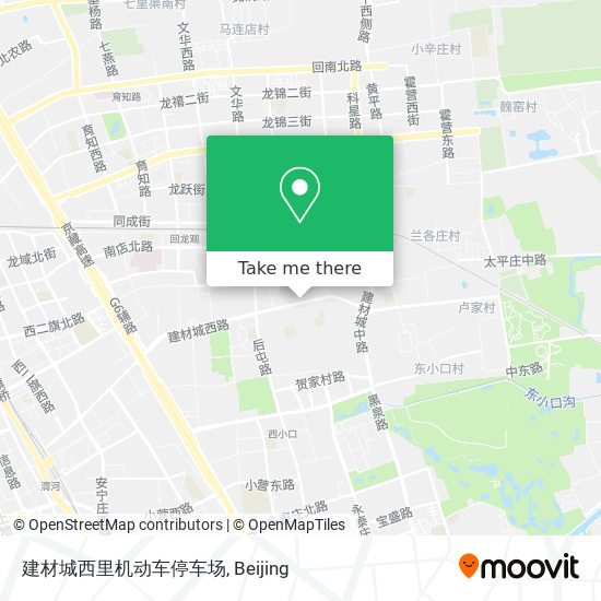 建材城西里机动车停车场 map