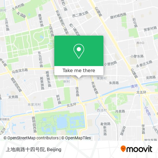 上地南路十四号院 map