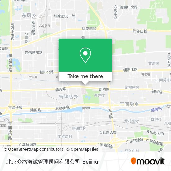 北京众杰海诚管理顾问有限公司 map
