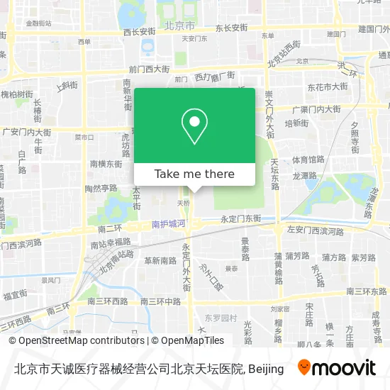 北京市天诚医疗器械经营公司北京天坛医院 map