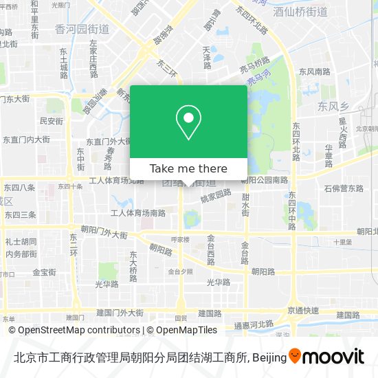 北京市工商行政管理局朝阳分局团结湖工商所 map
