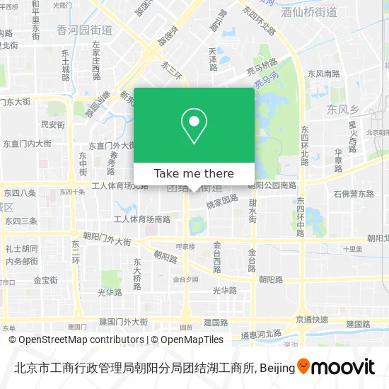 北京市工商行政管理局朝阳分局团结湖工商所 map