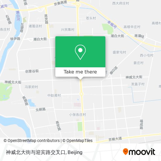 神威北大街与迎宾路交叉口 map