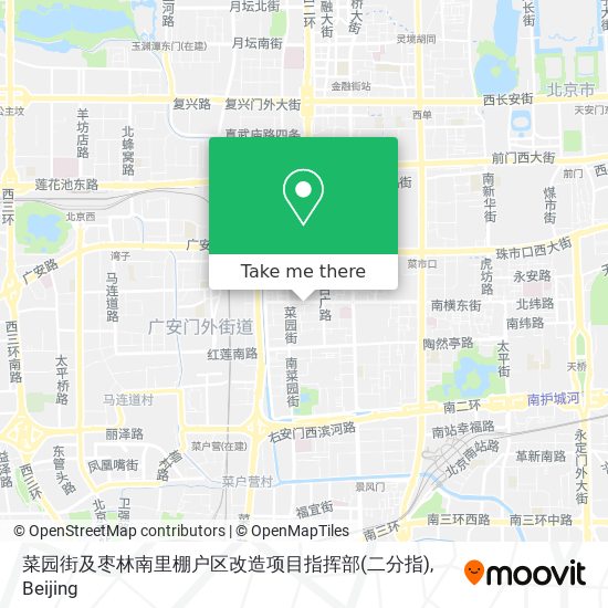 菜园街及枣林南里棚户区改造项目指挥部(二分指) map