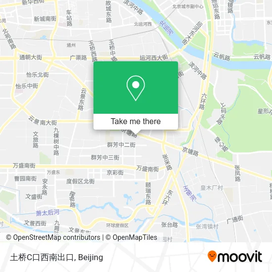 土桥C口西南出口 map