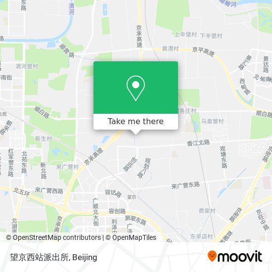 望京西站派出所 map