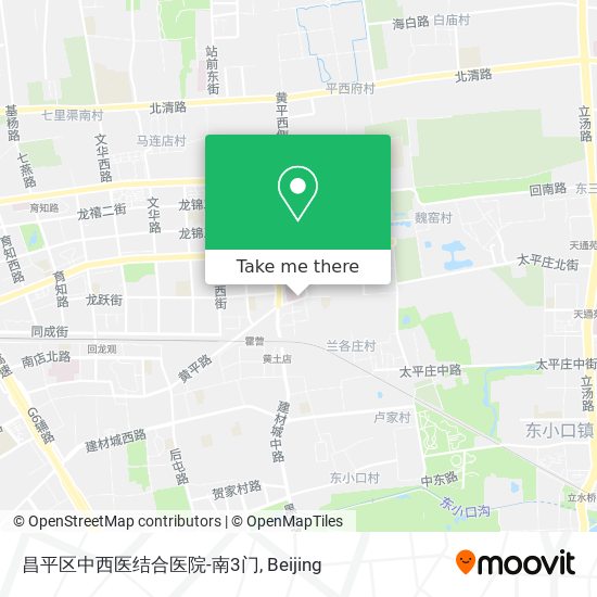昌平区中西医结合医院-南3门 map