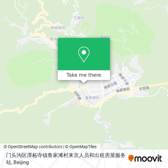 门头沟区潭柘寺镇鲁家滩村来京人员和出租房屋服务站 map