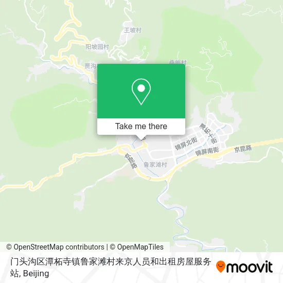 门头沟区潭柘寺镇鲁家滩村来京人员和出租房屋服务站 map