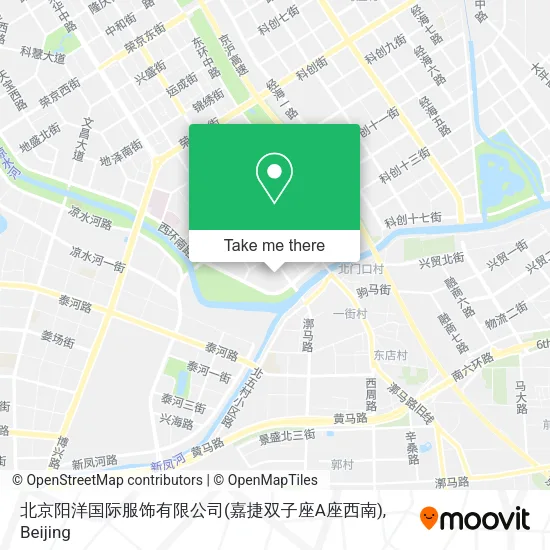 北京阳洋国际服饰有限公司(嘉捷双子座A座西南) map